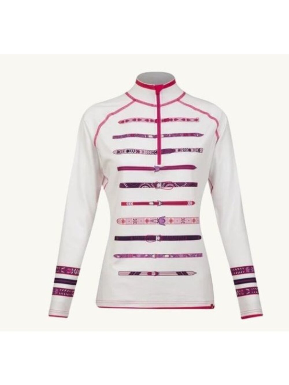 Custom VAIL Krimson Klover Upslope W's M Quarter Zip Mid-weight Base Layer Top